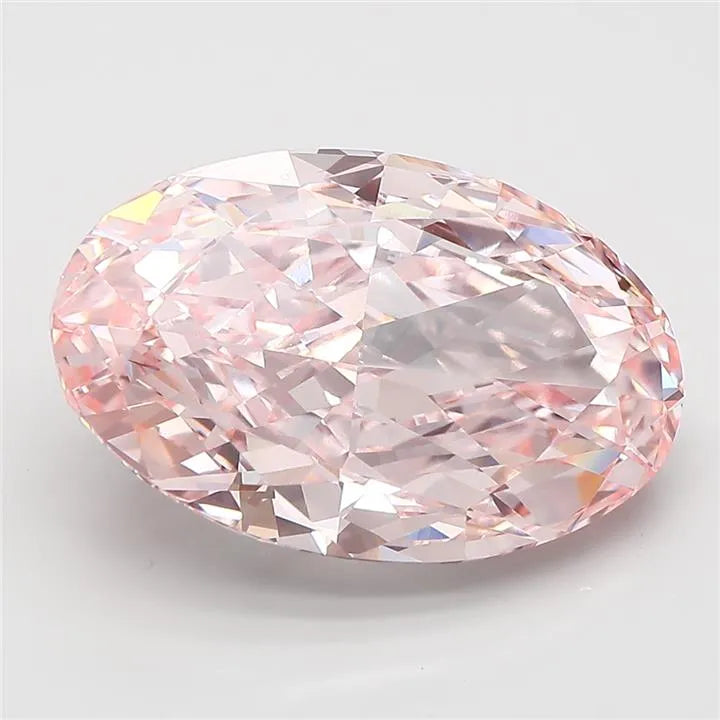 12.10ct Oval Lab Grown Diamond (Colour Fancy Intense Pink, Clarity VVS2, IGI Certified)