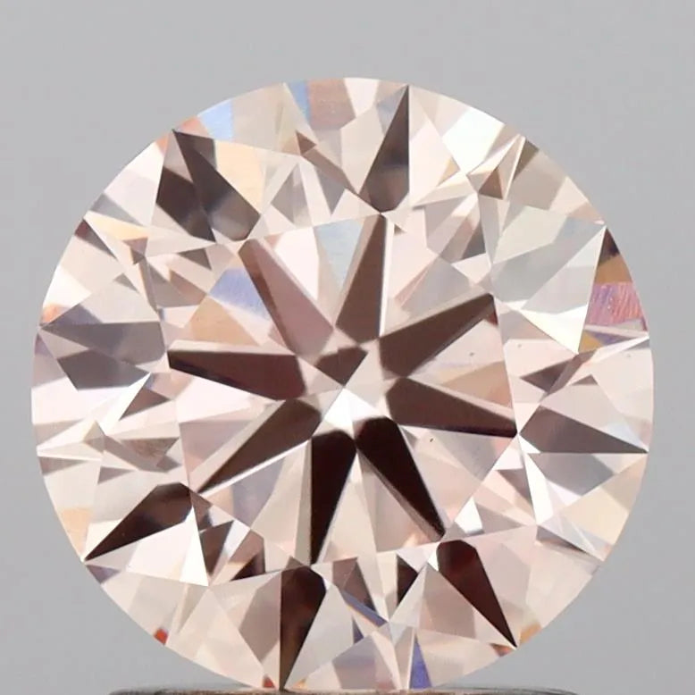 1.51ct Round Lab Grown Diamond (Colour Fancy Pink, Clarity VS1, Cut ID, IGI Certified)