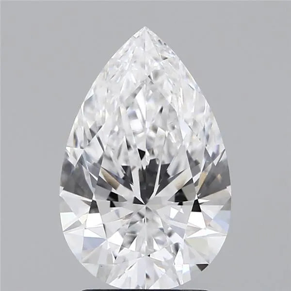 2.22ct Pear Lab Grown Diamond (Colour D, Clarity VVS2, IGI Certified)
