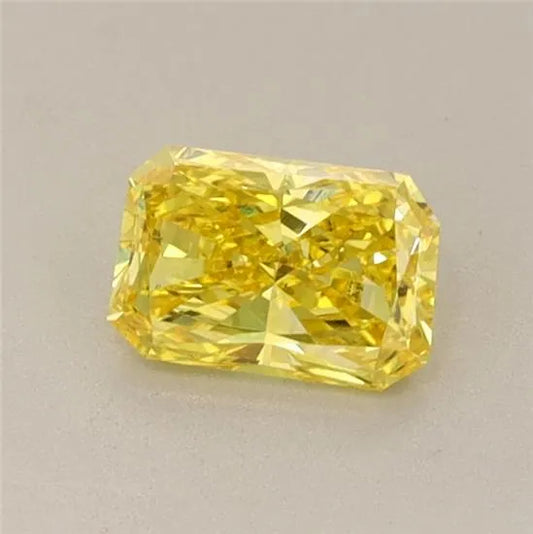 0.52ct Radiant Lab Grown Diamond (Colour Fancy Vivid Yellow, Clarity VS1, IGI Certified)