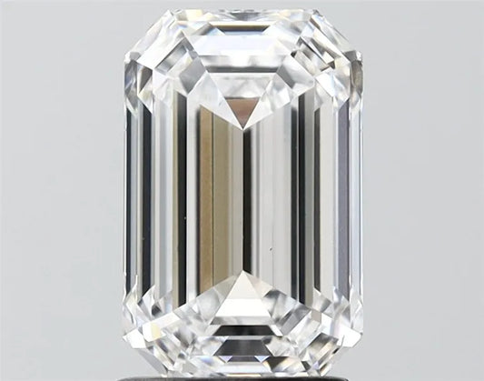 2.37ct Emerald Lab Grown Diamond (Colour D, Clarity VVS2, IGI Certified)