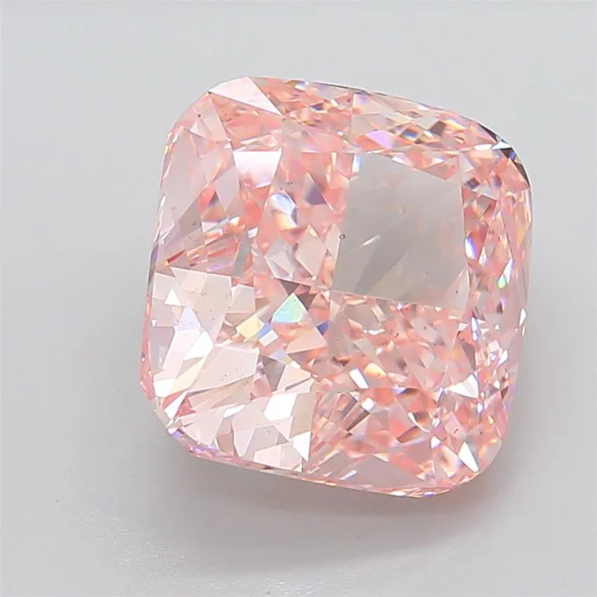13.21ct Cushion modified Lab Grown Diamond (Colour Fancy Intense Pink, Clarity VS2, IGI Certified)