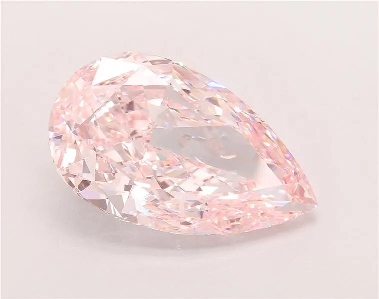 13.68ct Pear Lab Grown Diamond (Colour Fancy Intense Pink, Clarity VVS2, IGI Certified)