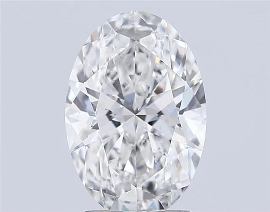 2.50ct Oval Lab Grown Diamond (Colour E, Clarity VS2, IGI Certified)