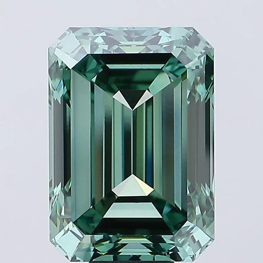 14.05ct Emerald Lab Grown Diamond (Colour Fancy Vivid Green, Clarity VVS2, Cut GD, IGI Certified)