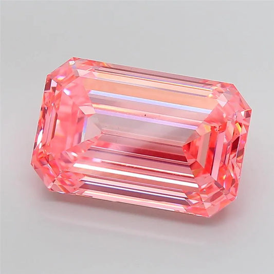 14.45ct Emerald Lab Grown Diamond (Colour Fancy Vivid Pink, Clarity VS2, IGI Certified)