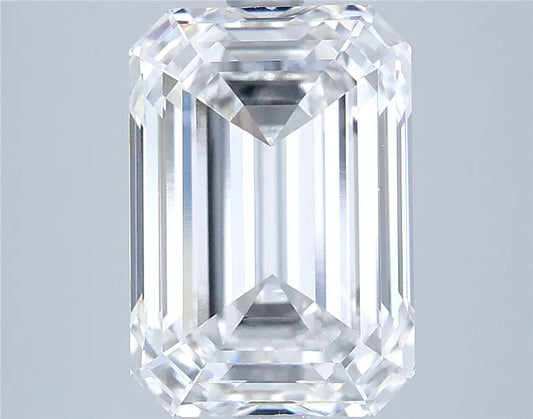 5.12ct Emerald Lab Grown Diamond (Colour D, Clarity VVS2, IGI Certified)