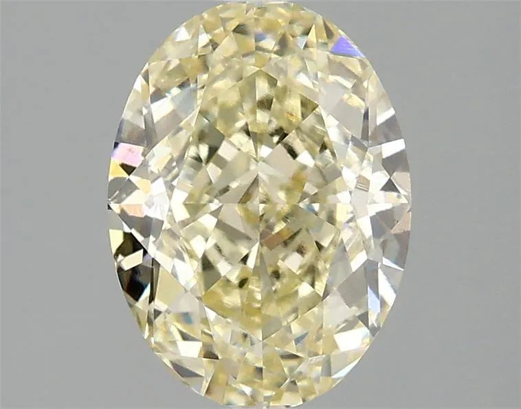 2.07ct Oval Lab Grown Diamond (Colour Fancy Yellow, Clarity VS2, IGI Certified)