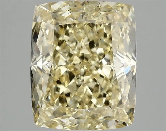 3.08ct Cushion modified Lab Grown Diamond (Colour Fancy Intense Yellow, Clarity SI1, IGI Certified)