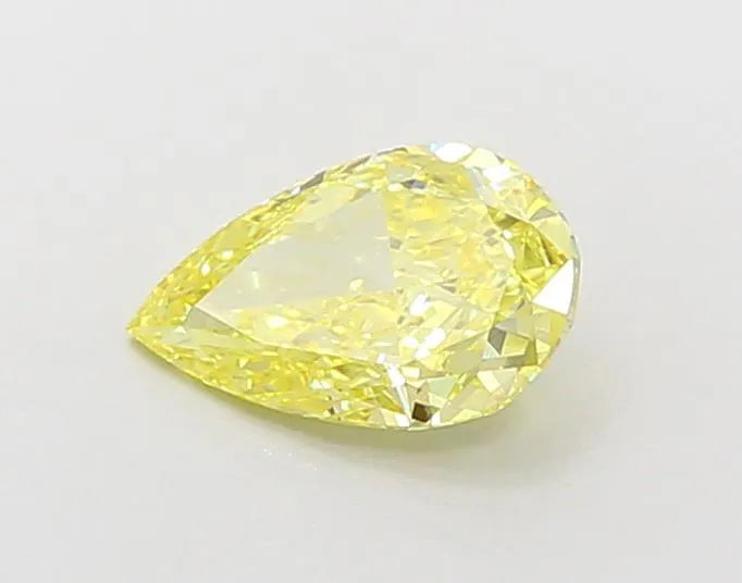 0.86ct Pear Lab Grown Diamond (Colour Fancy Vivid Yellow, Clarity VVS2, IGI Certified)