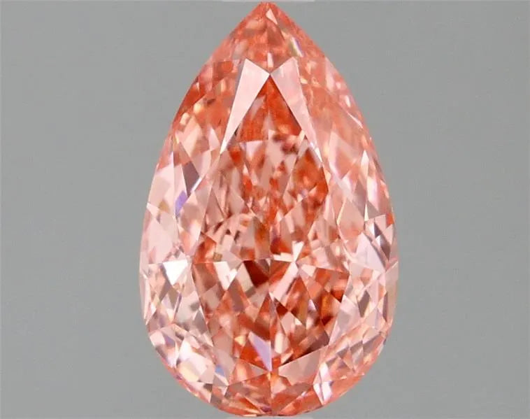1.51ct Pear Lab Grown Diamond (Colour Fancy Vivid Pink, Clarity VVS2, IGI Certified)
