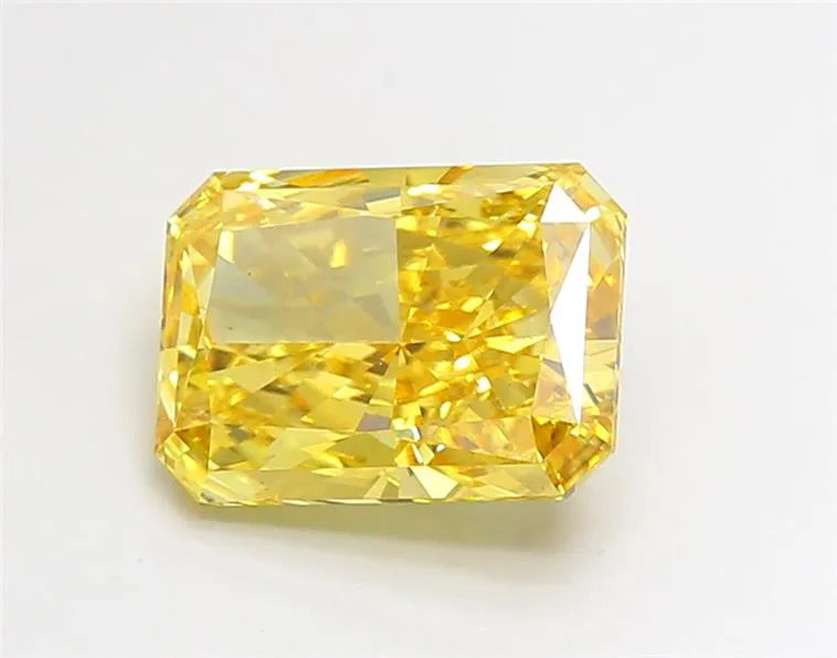 3.51ct Radiant Lab Grown Diamond (Colour Fancy Vivid Yellow, Clarity VS1, IGI Certified)