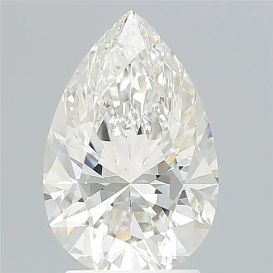 2.59ct Pear Lab Grown Diamond (Colour F, Clarity VVS2, IGI Certified)