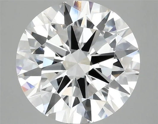 5.00ct Round Lab Grown Diamond (Colour E, Clarity VVS2, Cut EX, IGI Certified)