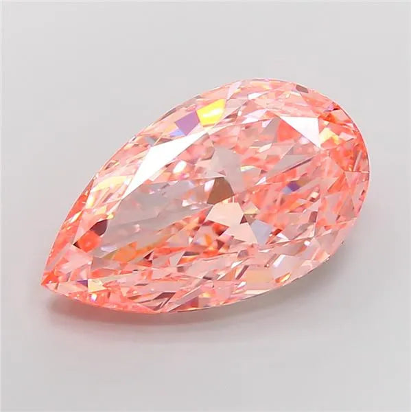 15.06ct Pear Lab Grown Diamond (Colour Fancy Vivid Pink, Clarity VVS2, IGI Certified)