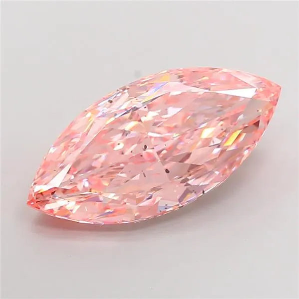 15.07ct Marquise Lab Grown Diamond (Colour Fancy Vivid Pink, Clarity SI2, IGI Certified)