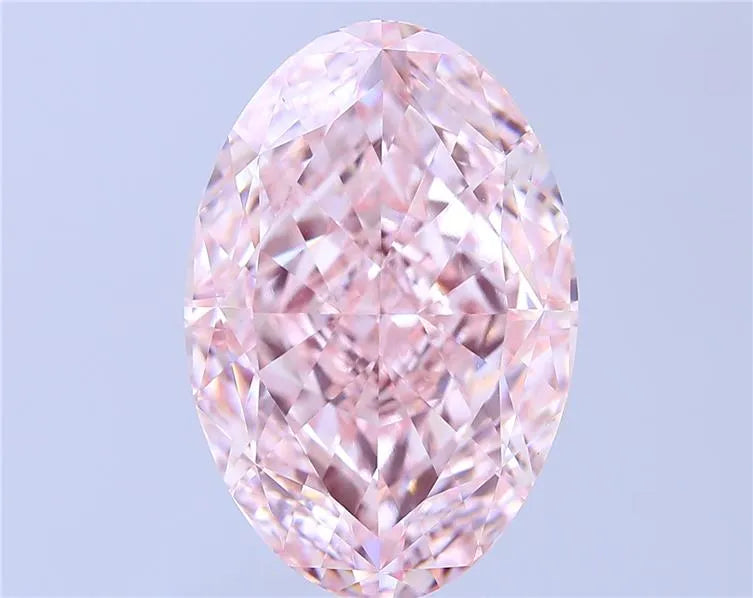 15.08ct Oval Lab Grown Diamond (Colour Fancy Pink, Clarity VVS2, IGI Certified)
