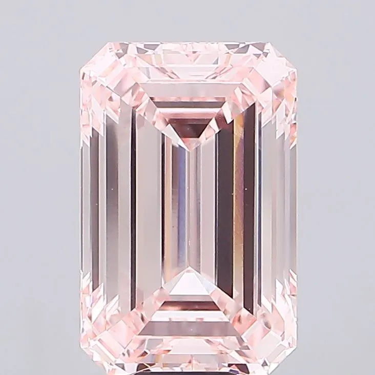 15.11ct Emerald Lab Grown Diamond (Colour Fancy Intense Pink, Clarity VS1, IGI Certified)