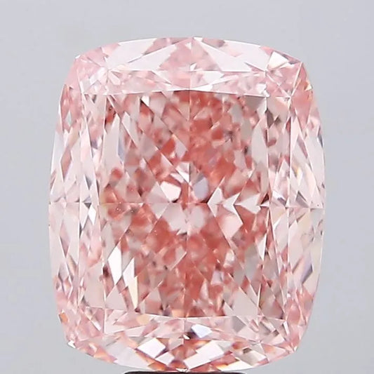 15.22ct Cushion modified Lab Grown Diamond (Colour Fancy Intense Pink, Clarity VS1, IGI Certified)