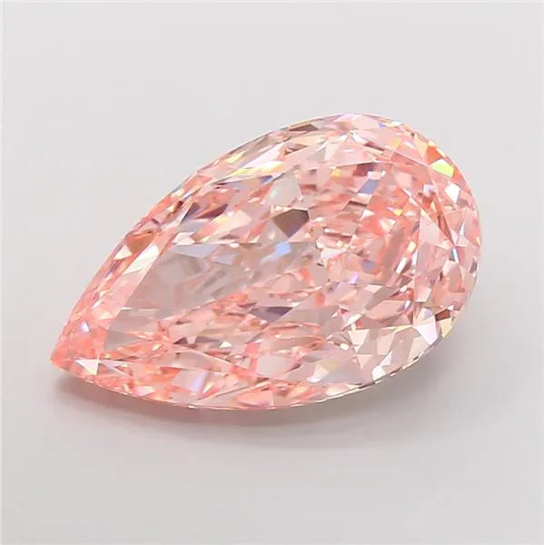 15.77ct Pear Lab Grown Diamond (Colour Fancy Vivid Pink, Clarity VVS2, IGI Certified)