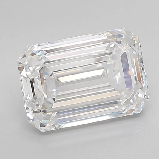 3.72ct Emerald Lab Grown Diamond (Colour D, Clarity VVS1, Cut EX, IGI Certified)