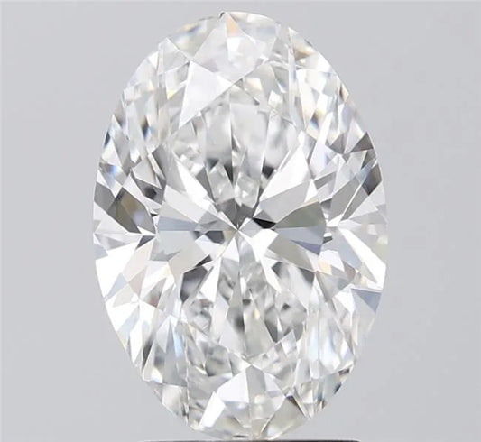 3.00ct Oval Lab Grown Diamond (Colour F, Clarity VVS2, IGI Certified)