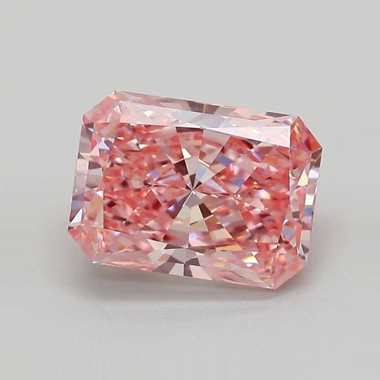 3.04ct Radiant Lab Grown Diamond (Colour Fancy Vivid Pink, Clarity VVS2, IGI Certified)