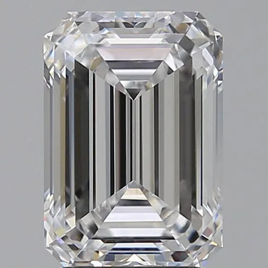 3.08ct Emerald Lab Grown Diamond (Colour D, Clarity VVS2, IGI Certified)