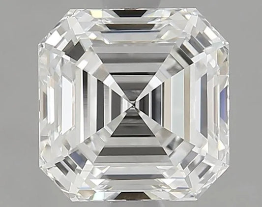 2.05ct Asscher Lab Grown Diamond (Colour G, Clarity VVS2, IGI Certified)