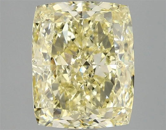 3.04ct Cushion modified Lab Grown Diamond (Colour Fancy Intense Yellow, Clarity VS1, IGI Certified)