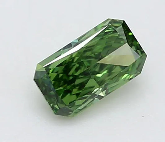 0.21ct Radiant Lab Grown Diamond (Colour Fancy Vivid Green, Clarity VVS2, IGI Certified)