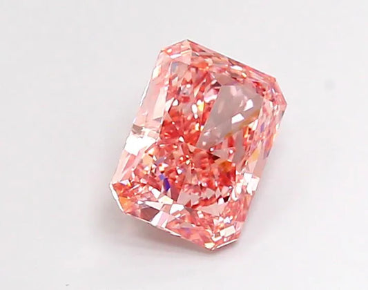 3.07ct Radiant Lab Grown Diamond (Colour Fancy Intense Brownish Pink, Clarity VVS2, IGI Certified)