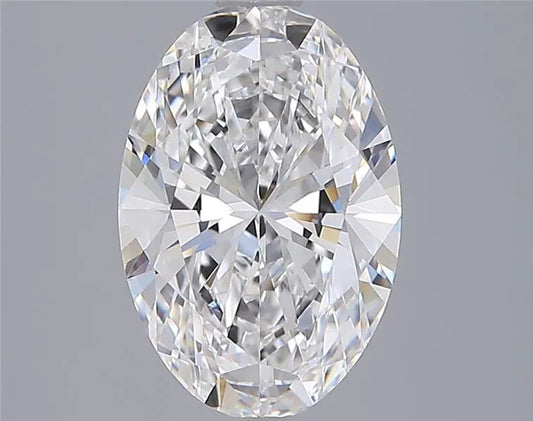 2.57ct Oval Lab Grown Diamond (Colour E, Clarity VVS2, IGI Certified)