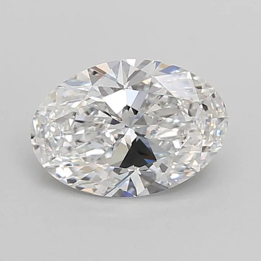 2.50ct Oval Lab Grown Diamond (Colour D, Clarity VVS1, Cut EX, IGI Certified)