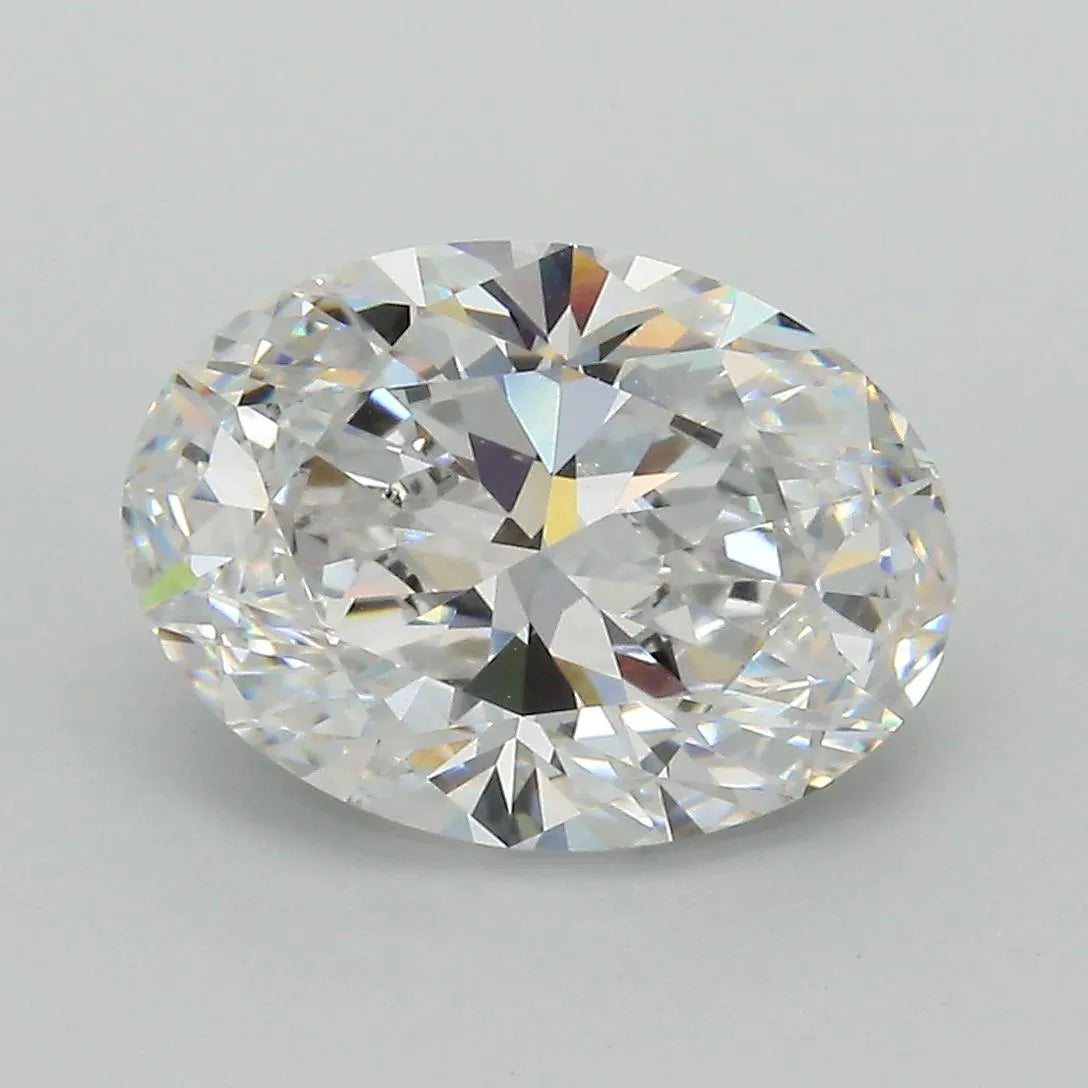 3.90ct Oval Lab Grown Diamond (Colour D, Clarity VS1, Cut VG, IGI Certified)