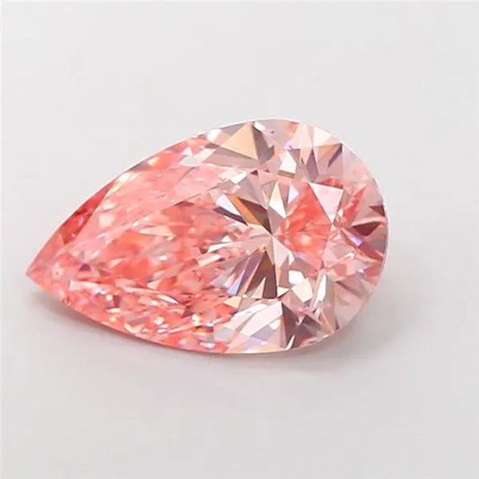 4.01ct Pear Lab Grown Diamond (Colour Fancy Vivid Pink, Clarity VS2, IGI Certified)