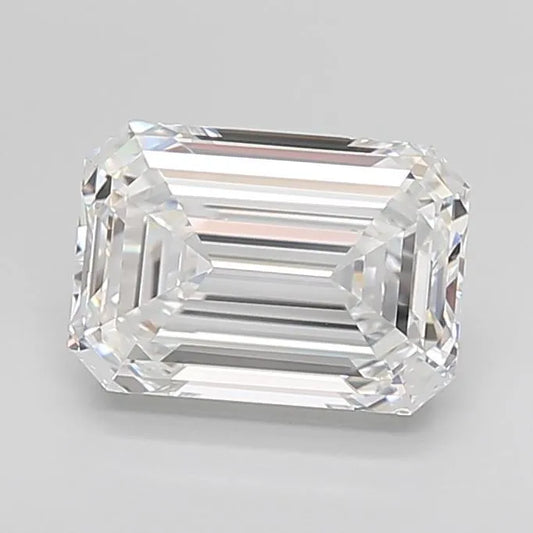 3.70ct Emerald Lab Grown Diamond (Colour D, Clarity VVS1, Cut EX, IGI Certified)
