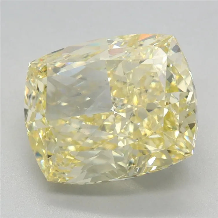 3.35ct Cushion modified Lab Grown Diamond (Colour Fancy Intense Yellow, Clarity VS1, IGI Certified)