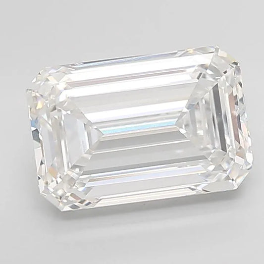 6.31ct Emerald Lab Grown Diamond (Colour F, Clarity VVS2, IGI Certified)