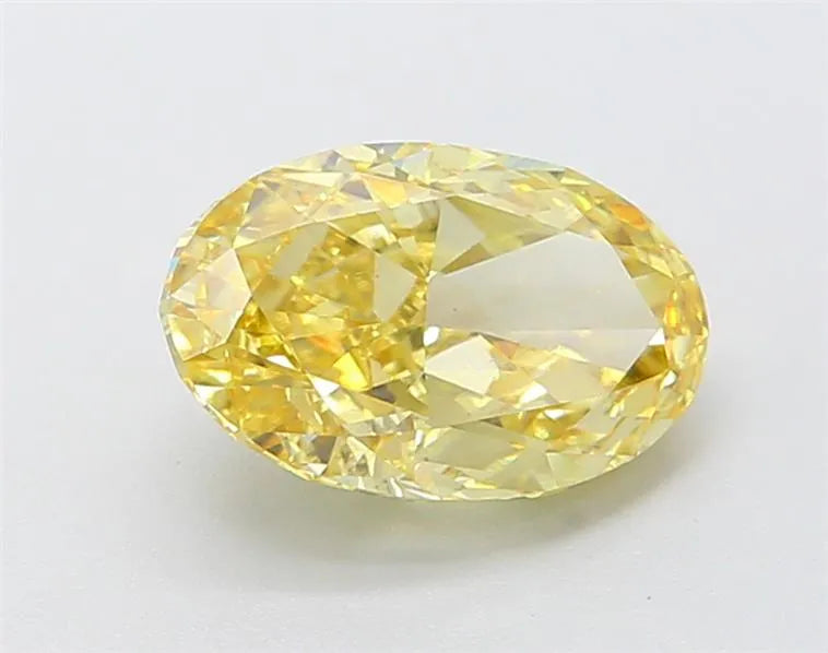 2.30ct Oval Lab Grown Diamond (Colour Fancy Intense Yellow, Clarity VS1, IGI Certified)