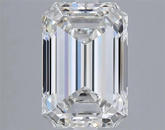 3.56ct Emerald Lab Grown Diamond (Colour F, Clarity VVS2, IGI Certified)