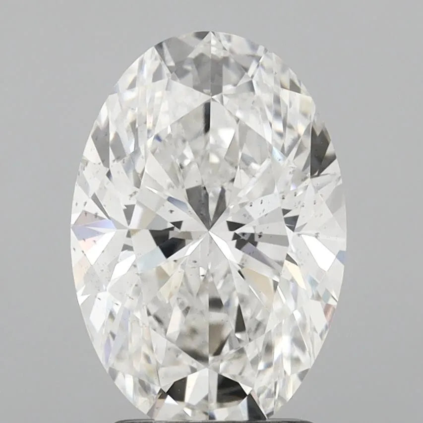 2.52ct Oval Lab Grown Diamond (Colour F, Clarity SI1, IGI Certified)