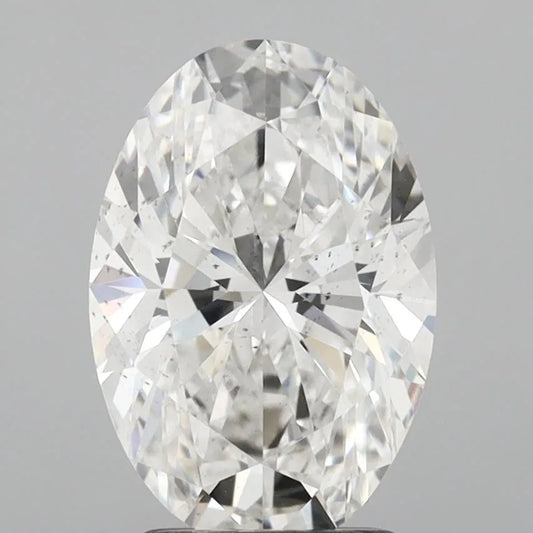 2.52ct Oval Lab Grown Diamond (Colour F, Clarity SI1, IGI Certified)
