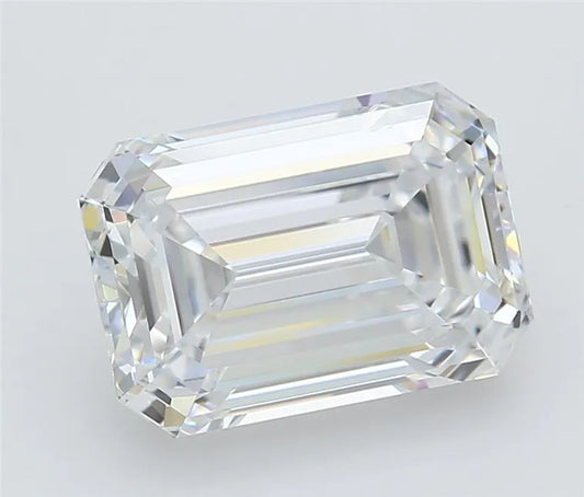 5.07ct Emerald Lab Grown Diamond (Colour D, Clarity VVS1, IGI Certified)