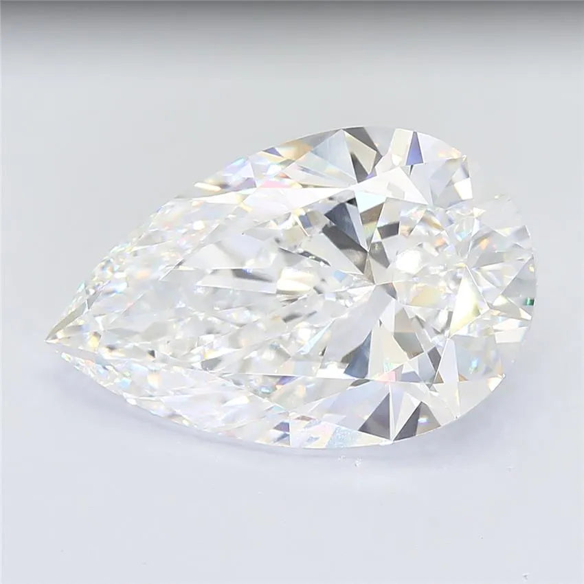 18.06ct Pear Lab Grown Diamond (Colour F, Clarity VVS2, IGI Certified)