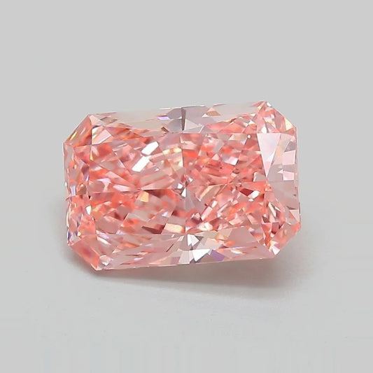 2.51ct Radiant Lab Grown Diamond (Colour Fancy Vivid Pink, Clarity VVS2, IGI Certified)