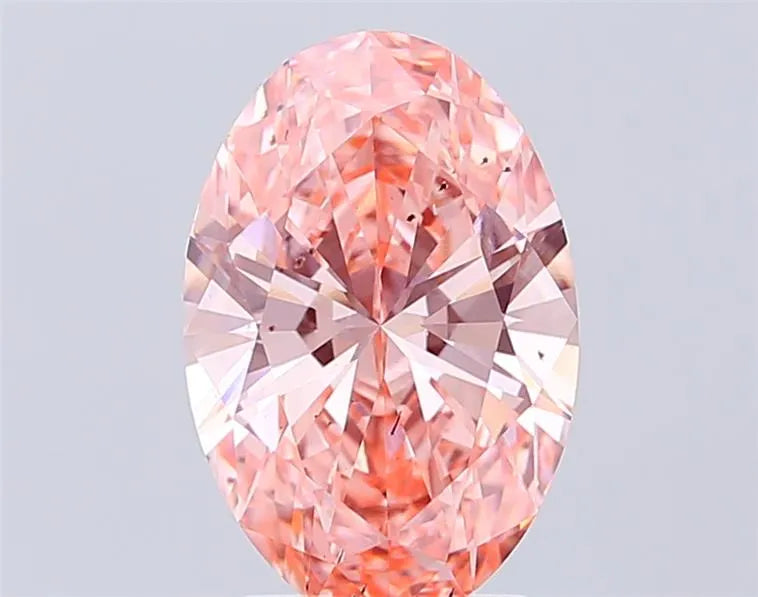 2.71ct Oval Lab Grown Diamond (Colour Fancy Vivid Pink, Clarity SI1, IGI Certified)