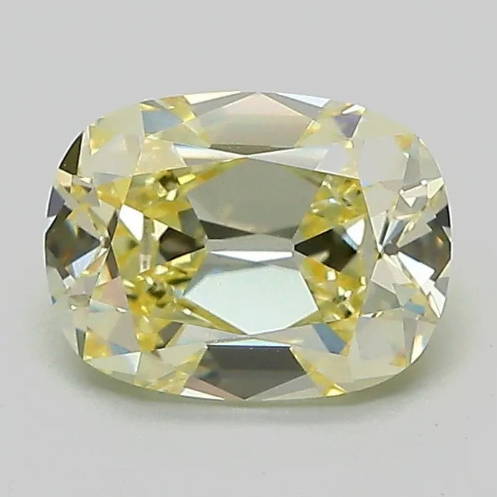 1.52ct Cushion modified Lab Grown Diamond (Colour Fancy Light Yellow, Clarity VVS2, IGI Certified)