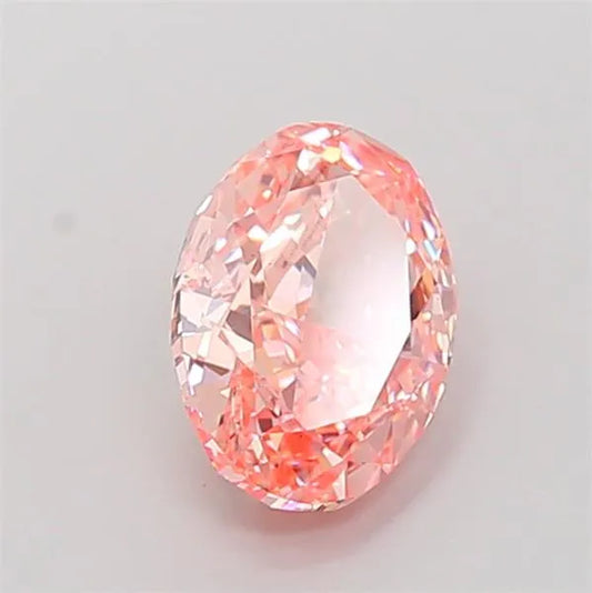 2.50ct Oval Lab Grown Diamond (Colour Fancy Vivid Pink, Clarity VS1, IGI Certified)
