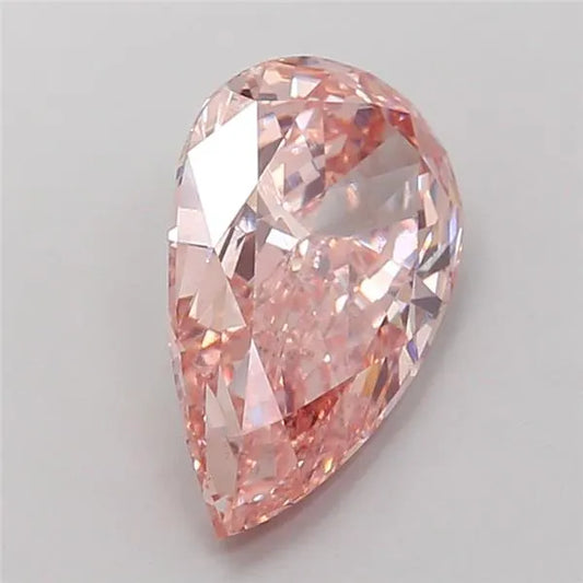 4.03ct Pear Lab Grown Diamond (Colour Fancy Intense Pink, Clarity VS2, IGI Certified)